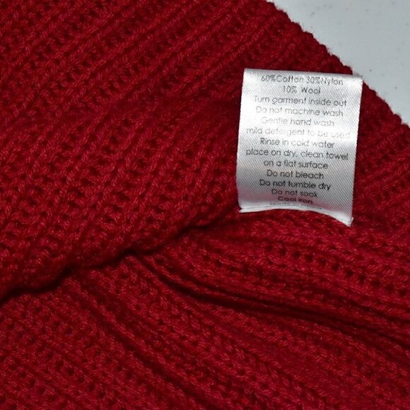 Dref Pine Slouchy Crop Knit Jumper Sweater Red Size XS - Picture 7 of 7